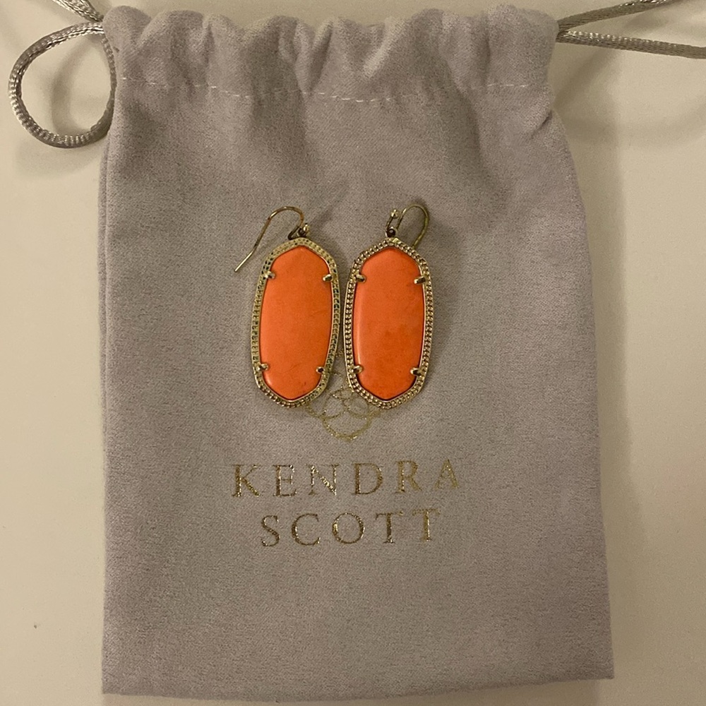 Kendra Scott Earrings - Coral
